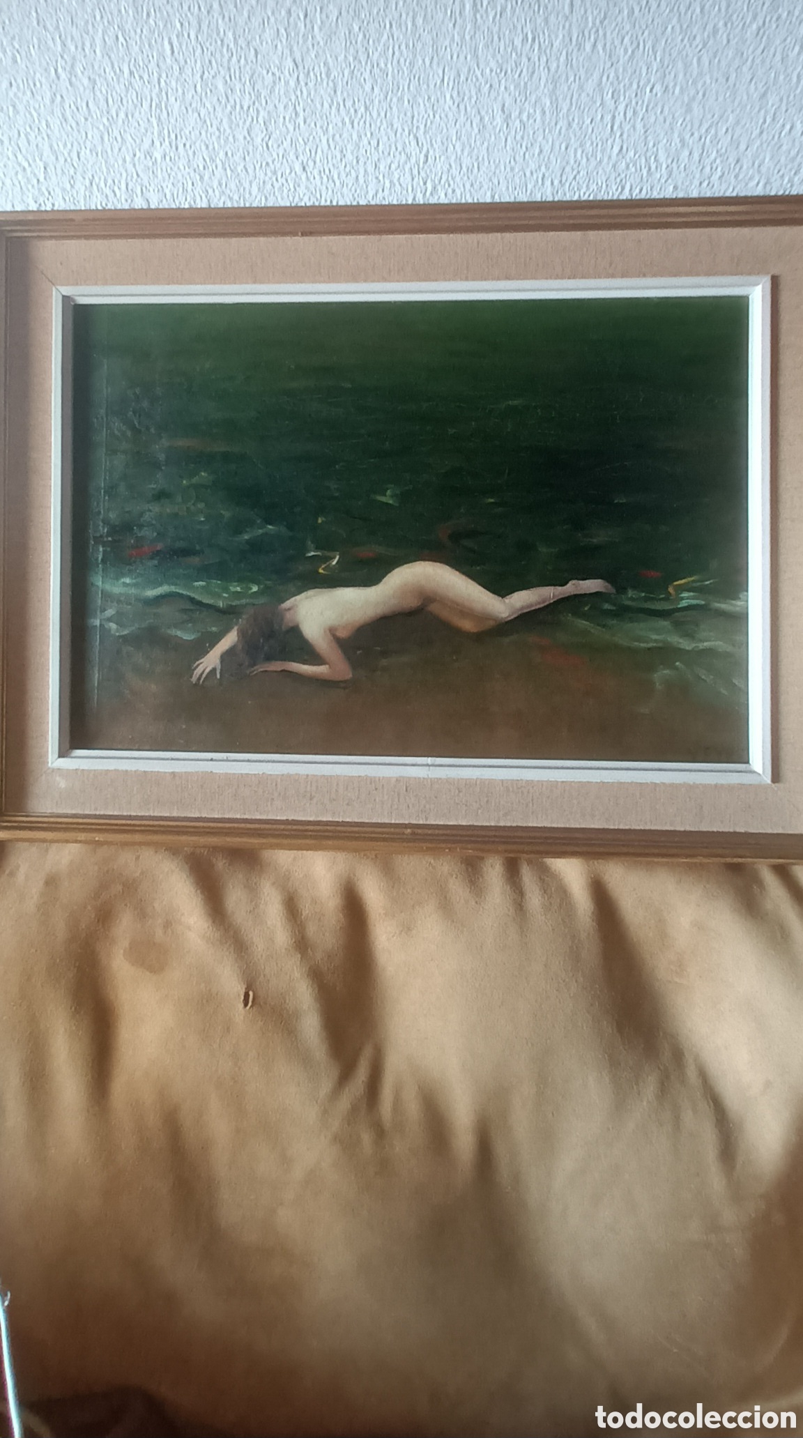 Arte: Pintura al oleo firmada V. Eyre