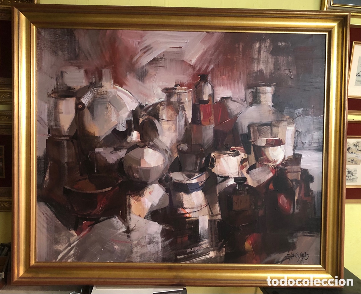 Arte: Enrique Sanisidro oleo/lienzo medidas 100x82 con marco 116x98