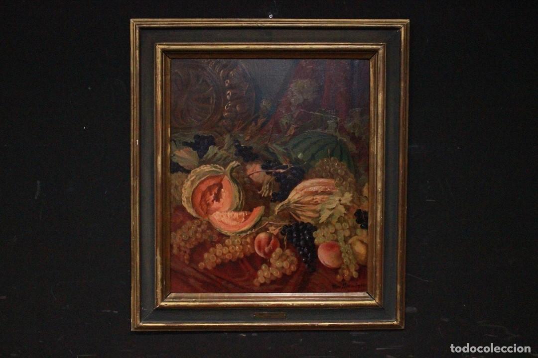 Arte: CUADRO AL &Oacute;LEO SOBRE TABLA CON BODEG&Oacute;N, FIRMADO POR TINO PELLONI