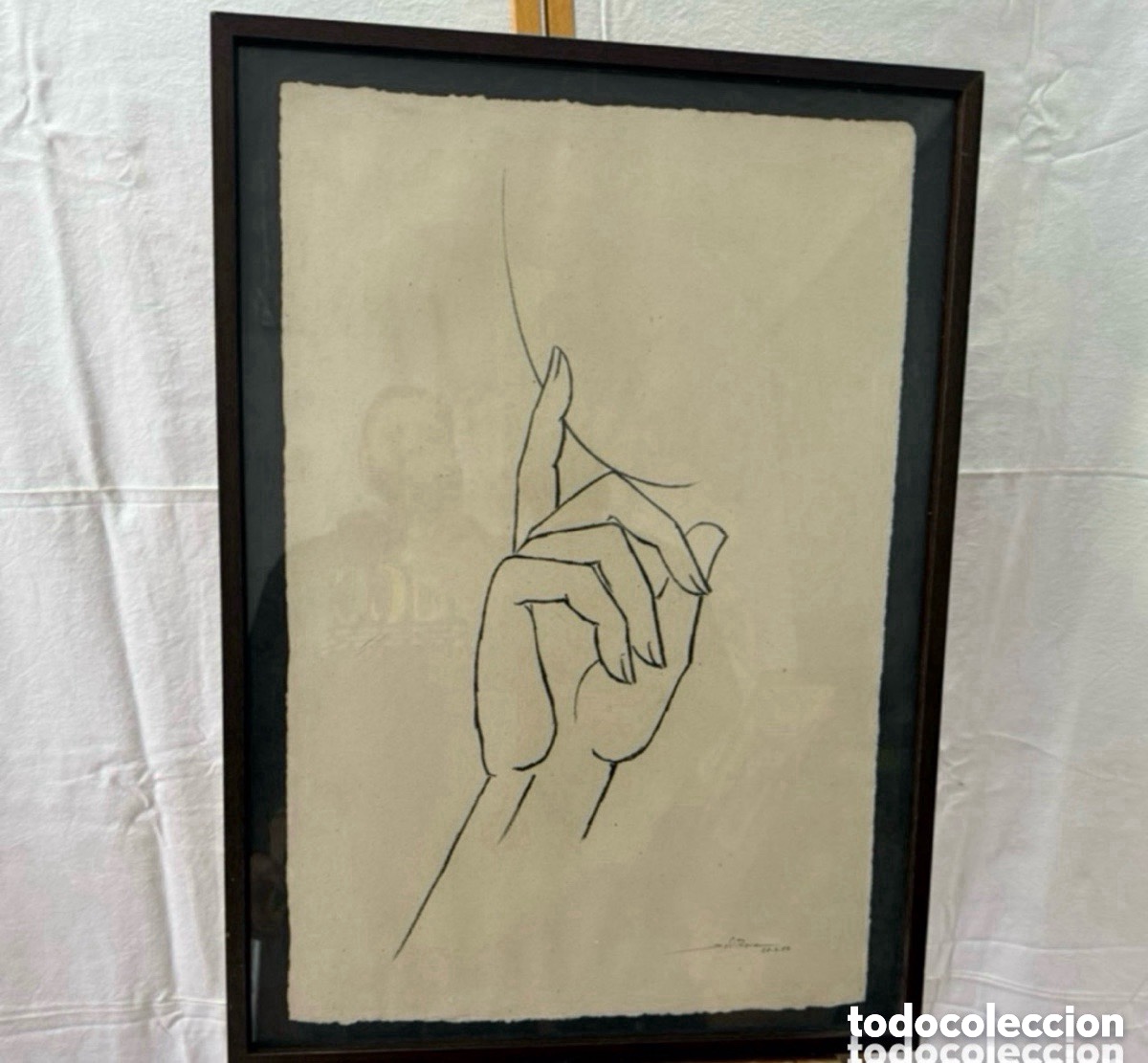 Kunst: Jordi Roca Tubau (Ripoll, 1933) dibujo Tinta sobre papel firmado y fechado. Escuela