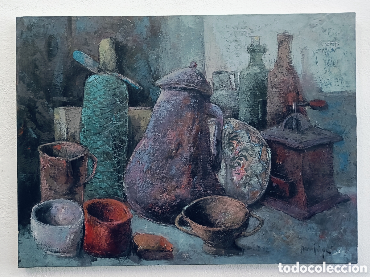 Arte: FRANCISCO MORENO ORTEGA . MALAGA . OLEO SOBRE LIENZO MEDIDAS OBRA 73x54 cm