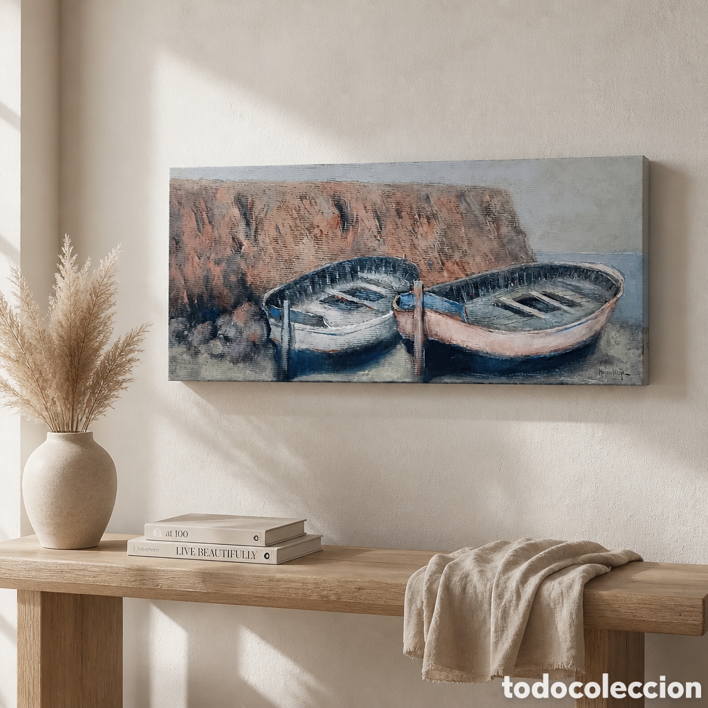 Arte: FRANCISCO MORENO ORTEGA . MALAGA . OLEO SOBRE LIENZO MEDIDAS OBRA 80x38 cm