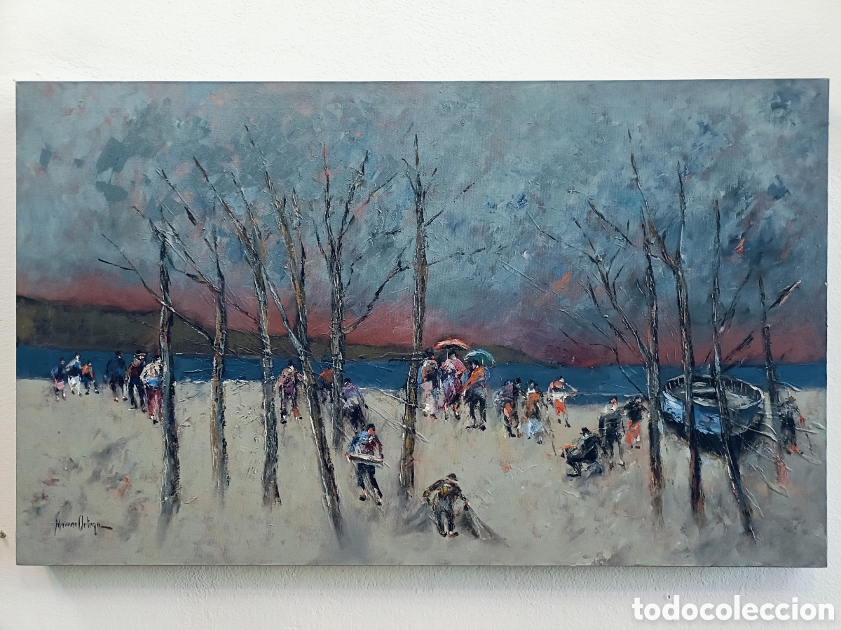 Arte: FRANCISCO MORENO ORTEGA . MALAGA . OLEO SOBRE LIENZO MEDIDAS OBRA 100x60 cm