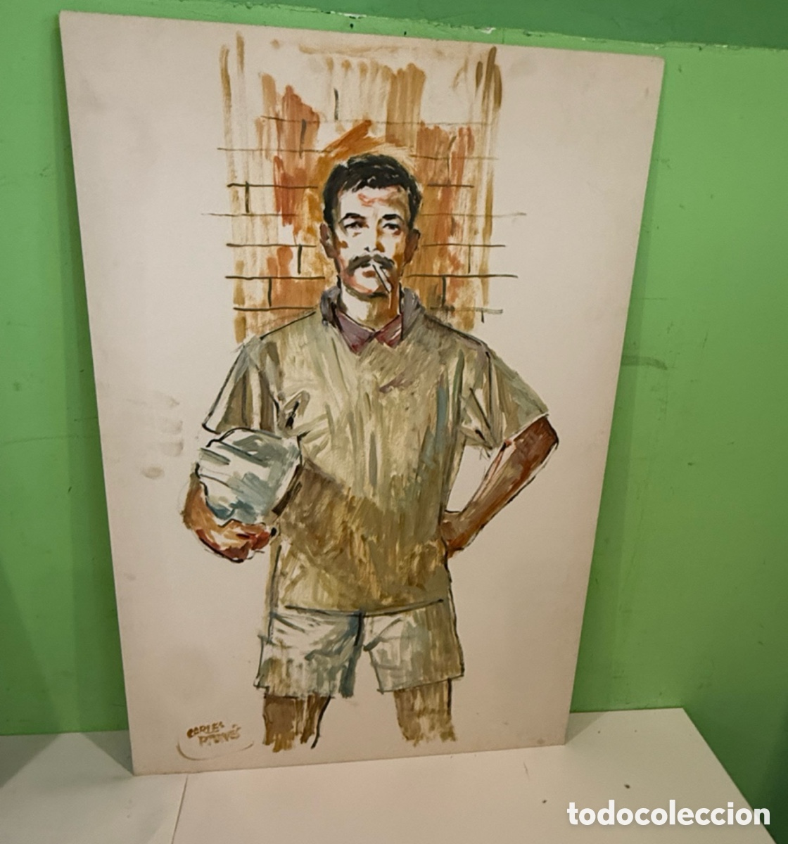 Arte: Carles Prun&eacute;s (Barcelona, 1937-2017) &ndash; Posible autorretrato. &Oacute;leo sobre tabla (79 &times; 53 cm)