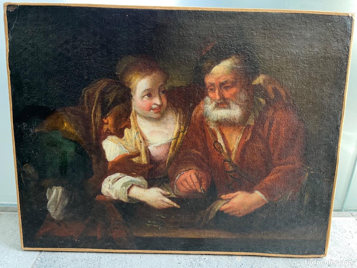 Arte: CELESTINA &Oacute;LEO SOBRE LIENZO SIGLO XVII