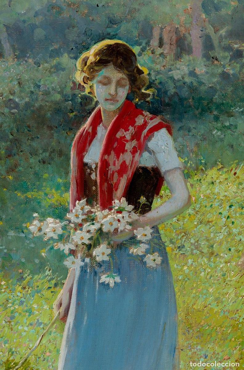 Arte: Alberto Pla y Rubio - 1910 - &rdquo;Joven&rdquo; - Foto 6