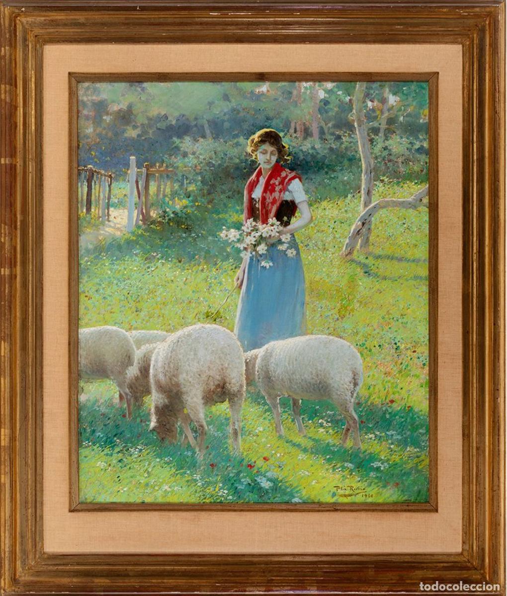 Arte: Alberto Pla y Rubio - 1910 - &rdquo;Joven&rdquo; - Foto 7