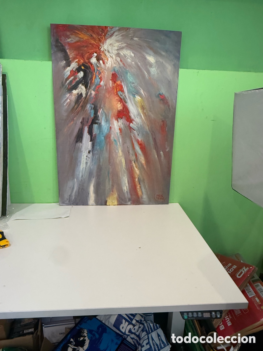 Arte: Carles Prun&eacute;s &ndash; Abstracto expresionista, &oacute;leo sobre tablex (98 &times; 68 cm)
