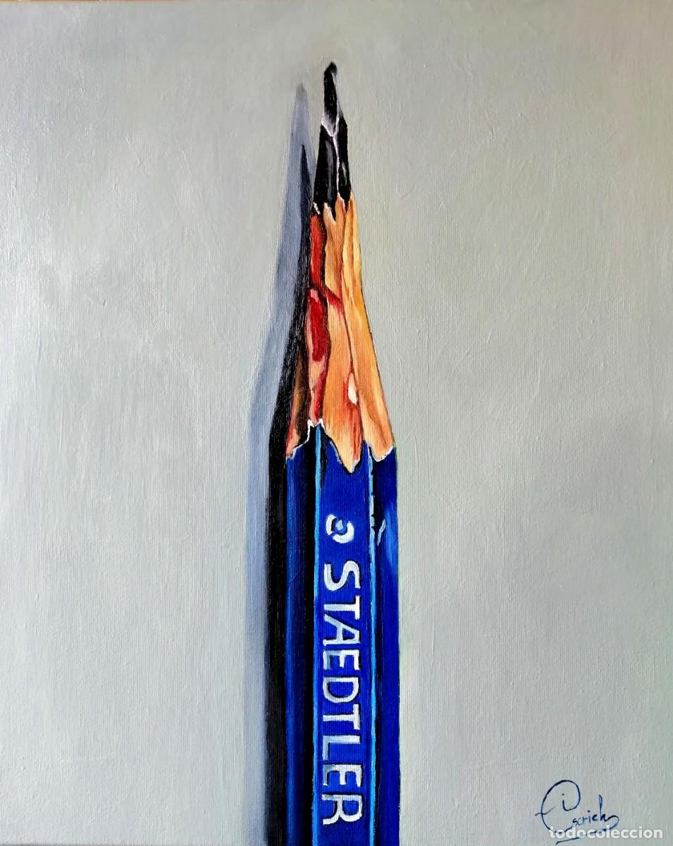Arte: Pencil-&Oacute;leo sobre lienzo pintado por Inma Escrich