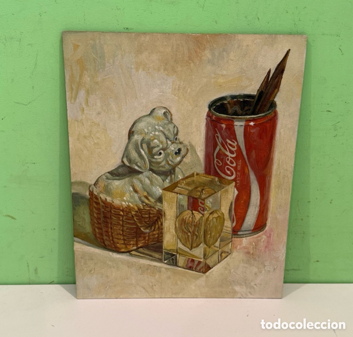 Kunst: Carles Prun&eacute;s (1937-2017) &Oacute;leo sobre tablex &ndash; Naturaleza muerta 30 &times; 24 cm