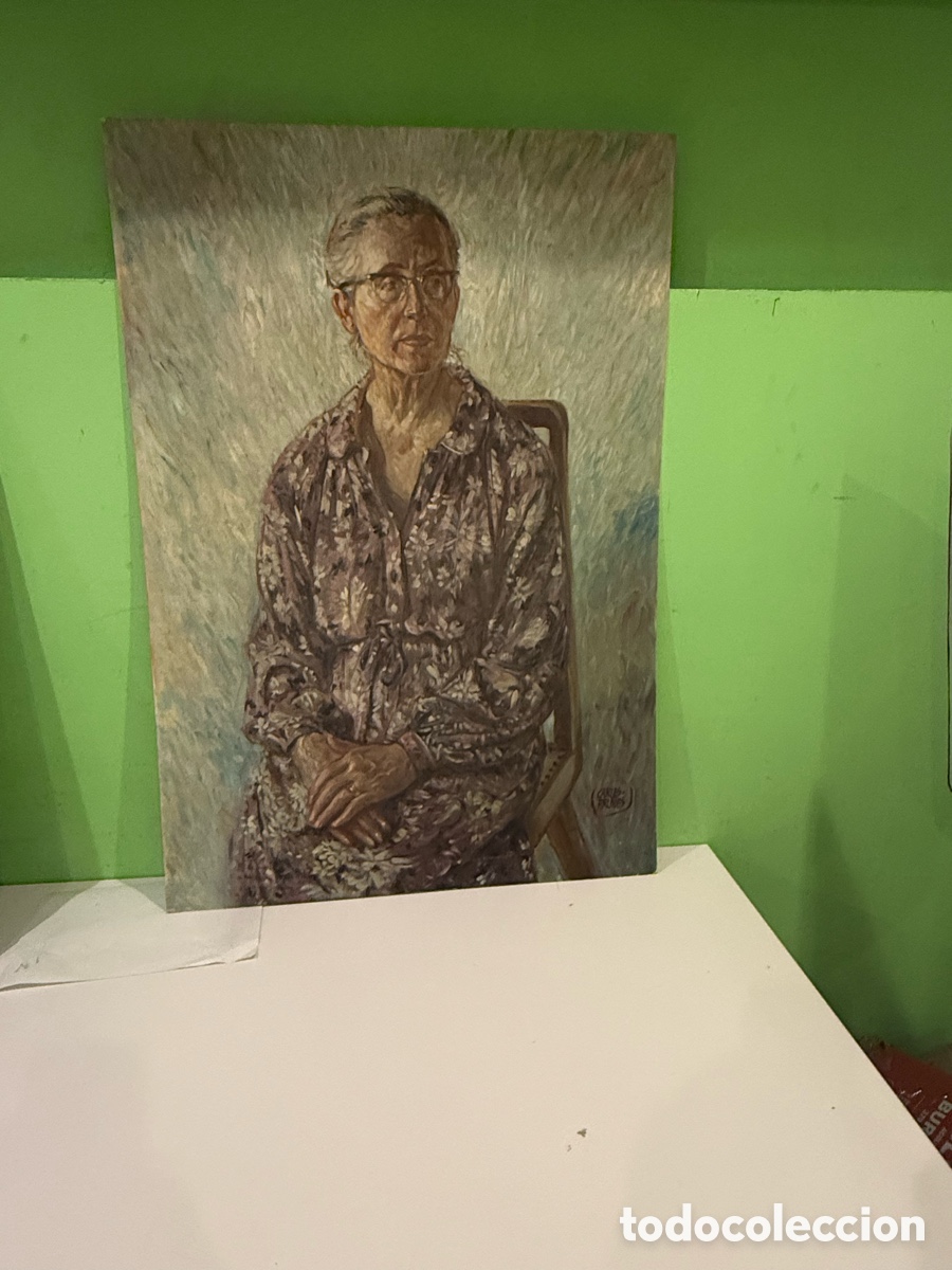 Arte: Carles Prun&eacute;s (1937-2017) Retrato de mujer &ndash; &Oacute;leo sobre t&aacute;blex (100 x 68 cm) formado
