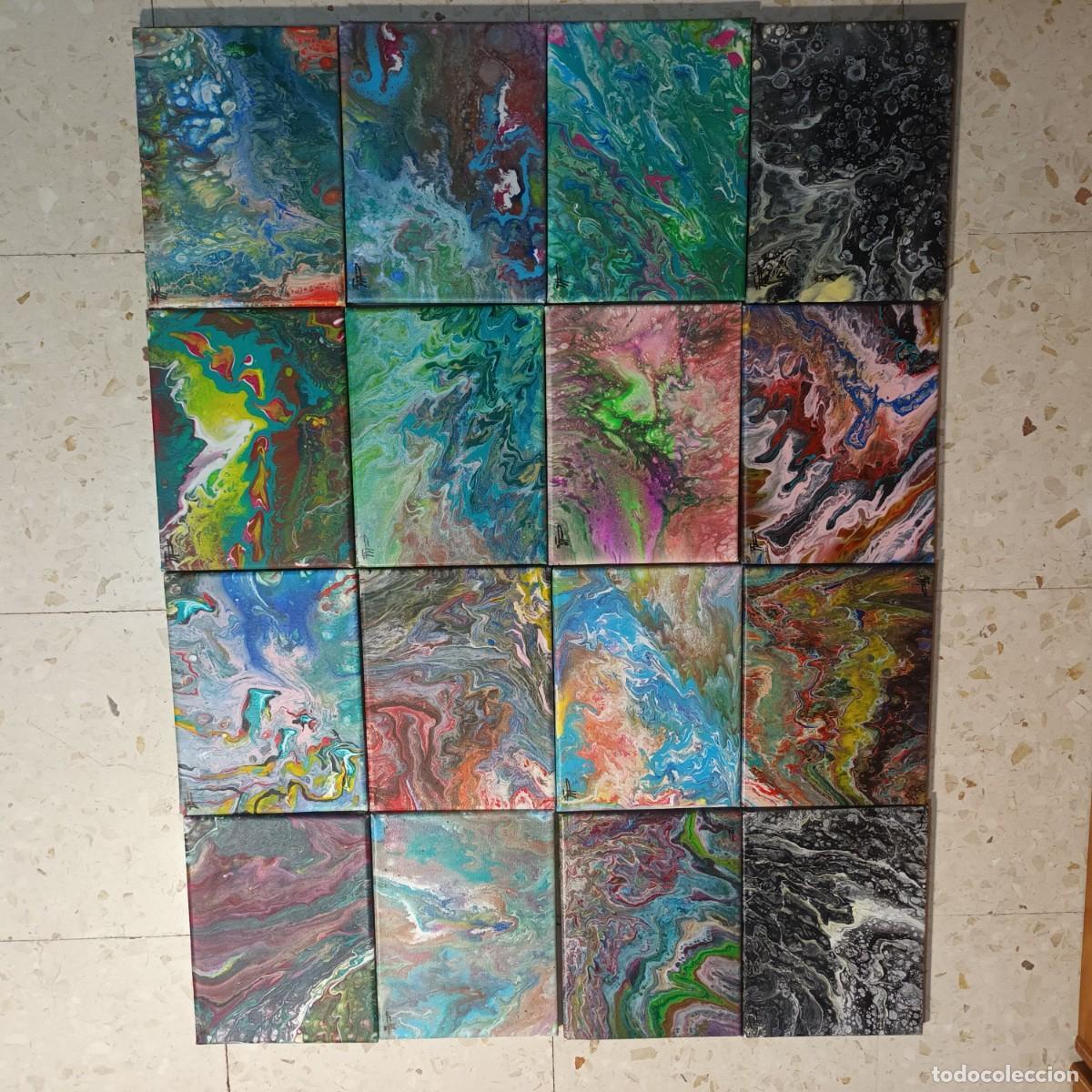 Arte: Pintura Acr&iacute;lica Abstracta 98x89 cm Original