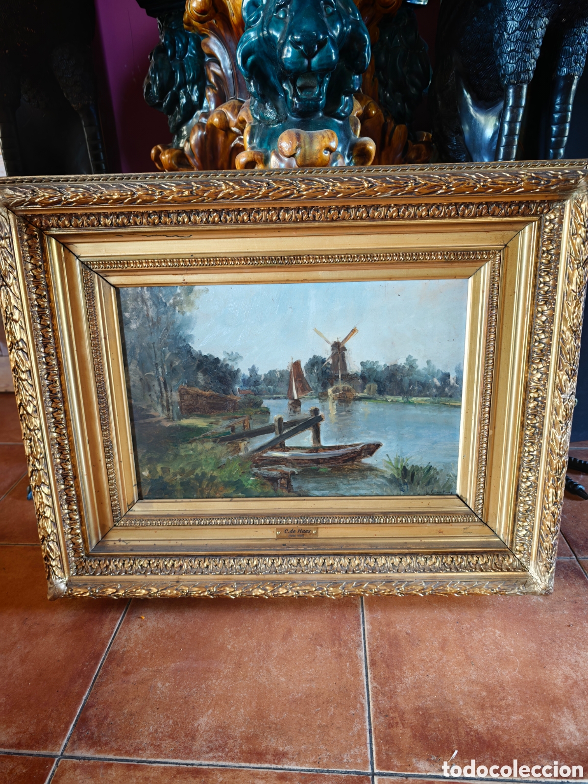 Arte: &Oacute;leo sobre lienzo del pintor Carlos de Haes