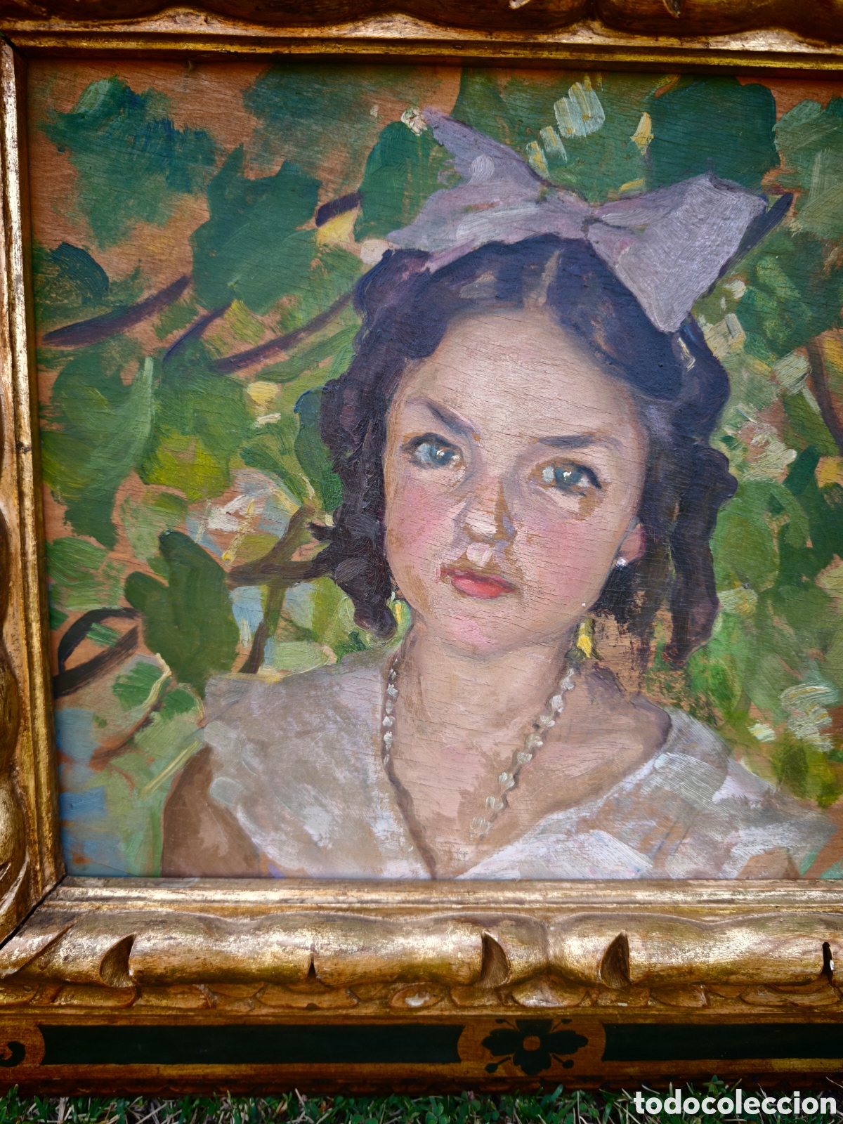 Arte: &Oacute;leo sobre tabla del pintor Teodoro Andreu - Foto 3