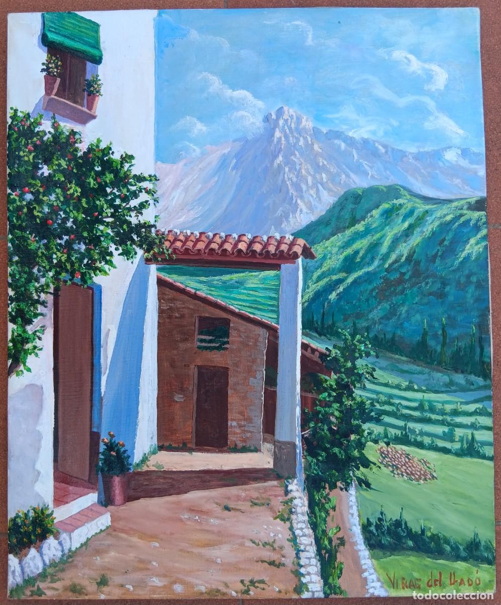 Art: JOSEP VI&Ntilde;AS MONTBLANCH, BERGA (BARCELONA) 1924-2012. VI&Ntilde;AS DEL LLAD&Oacute;. &Oacute;LEO S/TELA 61 X 50.