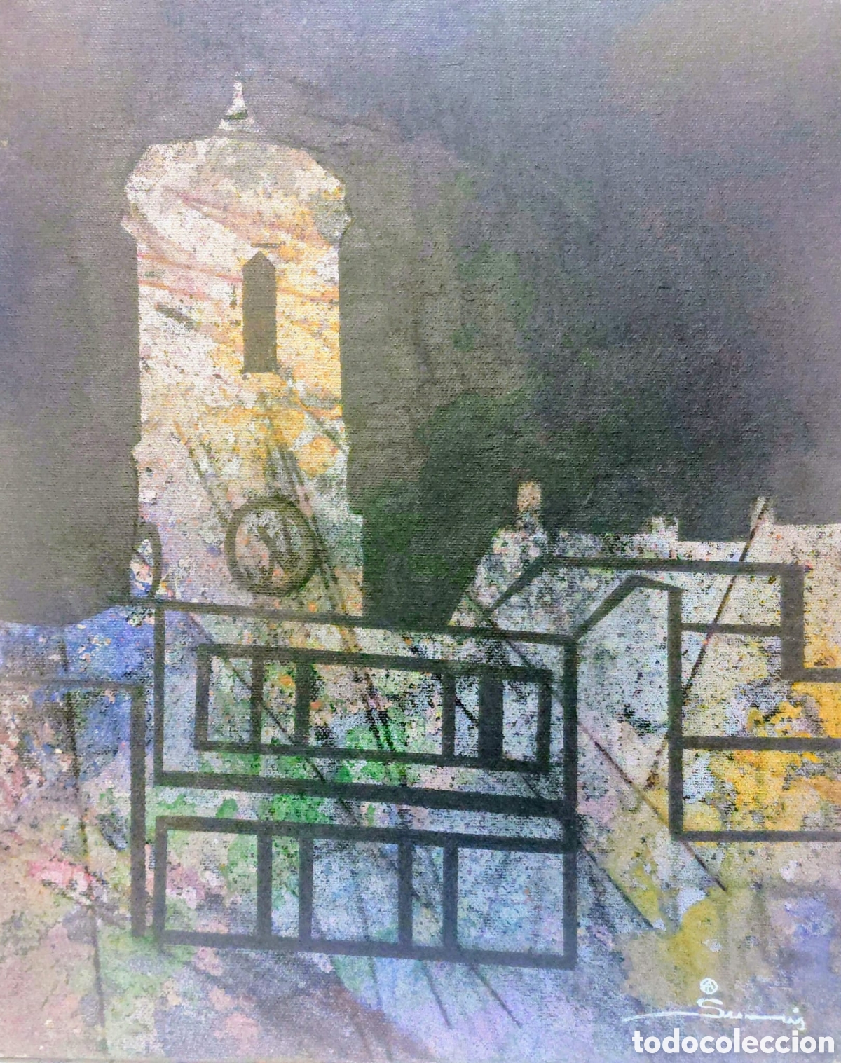 Arte: ALBERT SURIS OLEO TELA MIXTO A&Ntilde;O 2001 OLOT 41 X 33.5