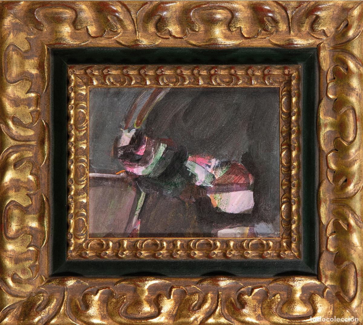Arte: Sin t&iacute;tulo composici&oacute;n abstracta &oacute;leo sobre lienzo Orlando Pelayo 1979