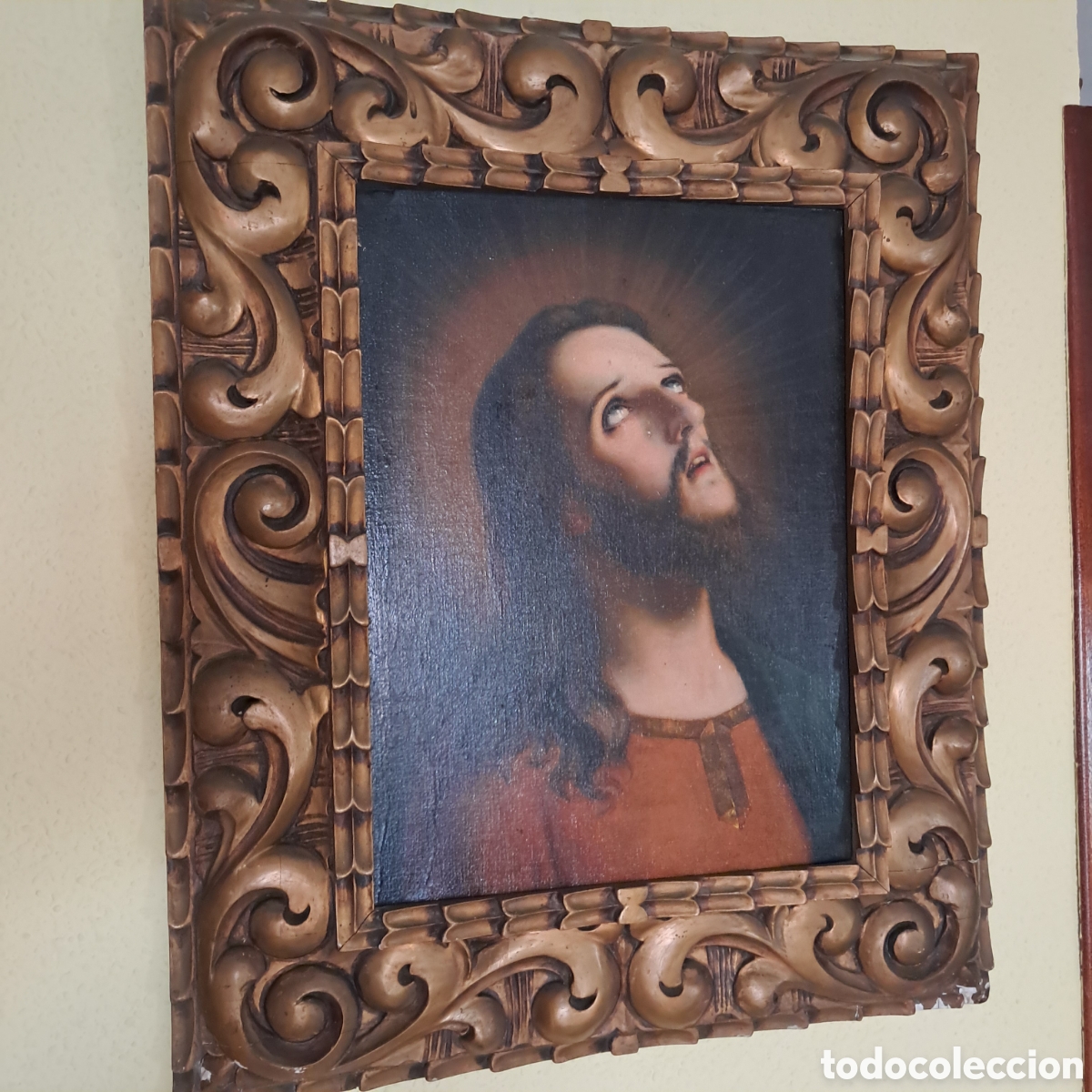 Arte: Oleo Ecce Homo Jesucristo, Gonzalo Carrasco Espinosa,enmarcado 50 x 60