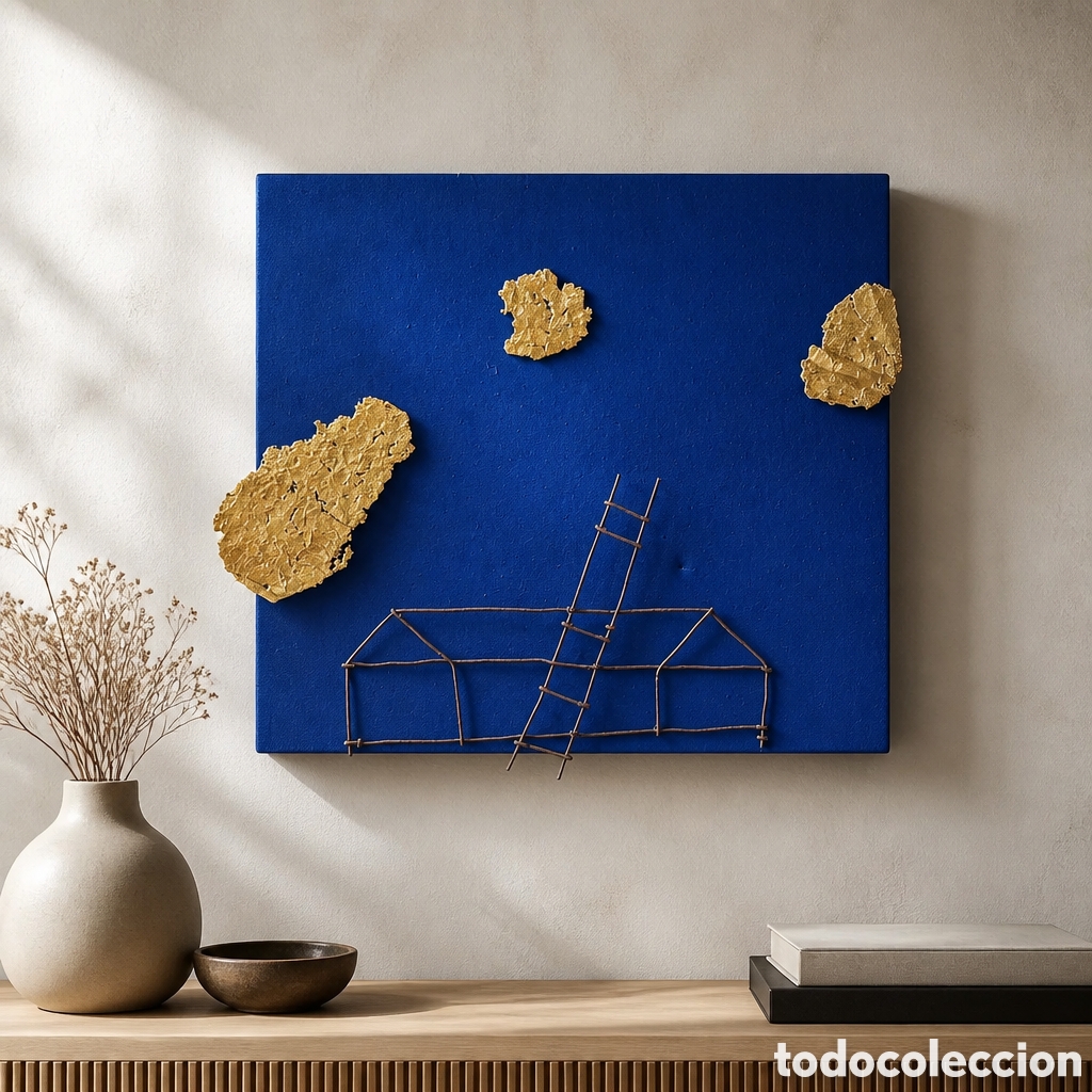 Arte: TONO CARBAJO VILLAVERDE. VIGO 1960. OBRA TRIDIMENSIONAL. OLEO SOBRE LIENZO. FIRMADO Y FECHADO 1998