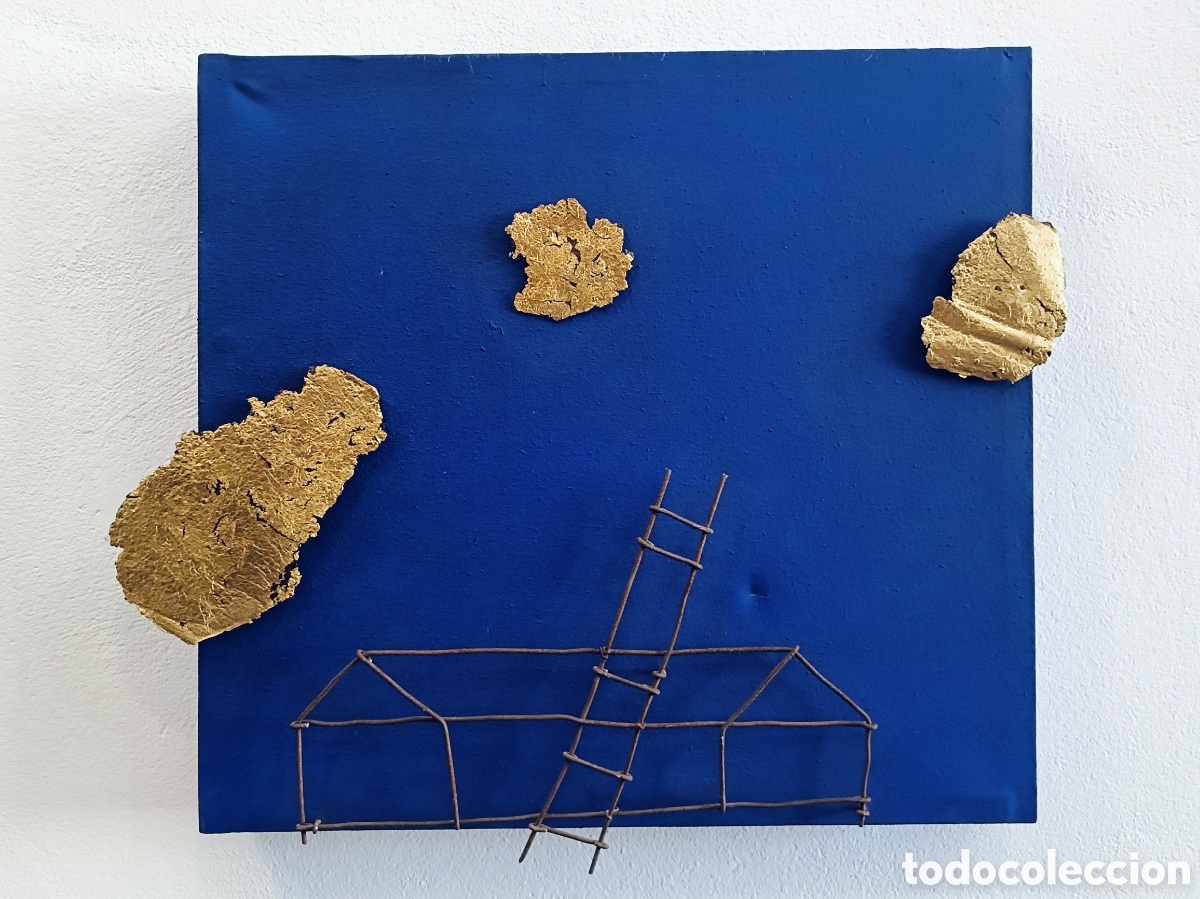 Arte: TONO CARBAJO VILLAVERDE. VIGO 1960. OBRA TRIDIMENSIONAL. OLEO SOBRE LIENZO. FIRMADO Y FECHADO 1998