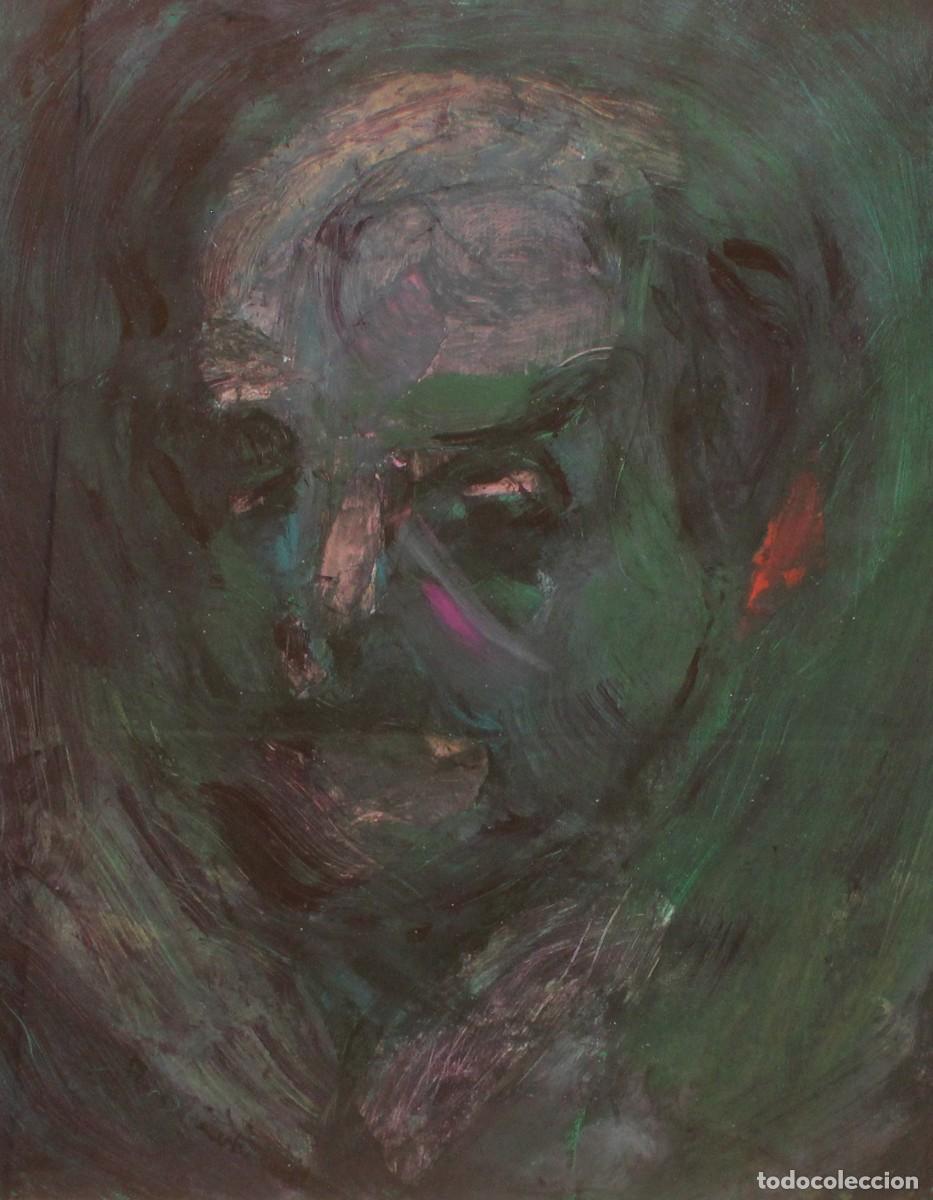 Arte: ANTONIO PERIS-CARBONELL (Valencia, 1957) OLEO SOBRE PAPEL. AUTORETRATO DEL A&Ntilde;O 1985