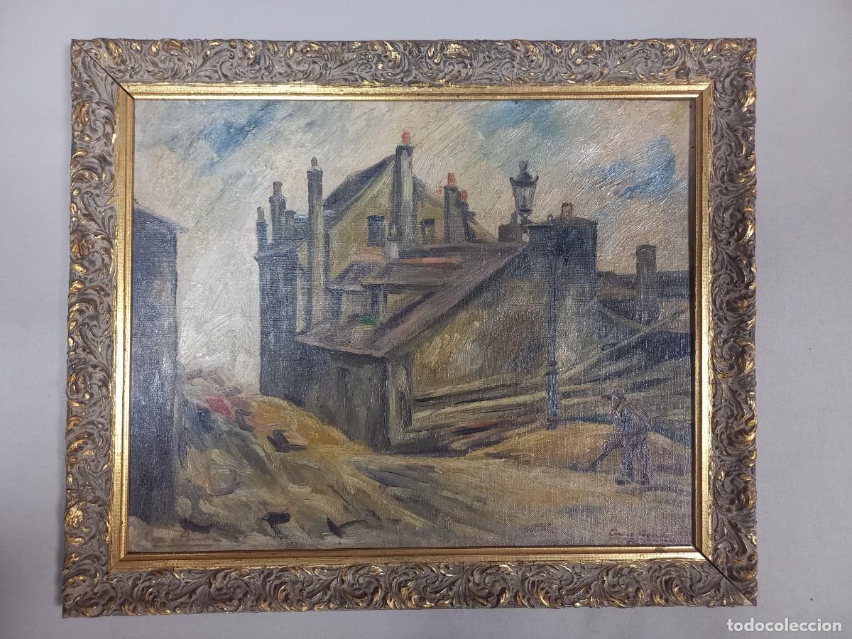 Arte: CASIO BOADA. PAR&Iacute;S. 1925. RUE DE MONT CENIS. VIEUX MONTMARTRE. 46x36 cm. &Oacute;LEO SOBRE TABLA