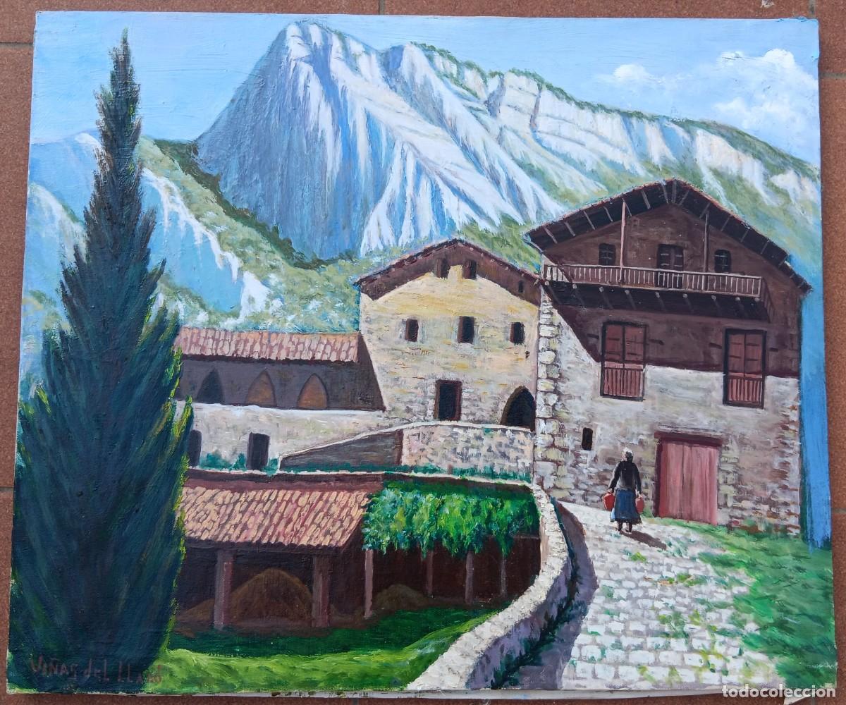 Arte: JOSEP VI&Ntilde;AS MONTBLANCH, BERGA (BARCELONA) 1924-2012. VI&Ntilde;AS DEL LLAD&Oacute;. &Oacute;LEO SOBRE TELA 55 X 46.