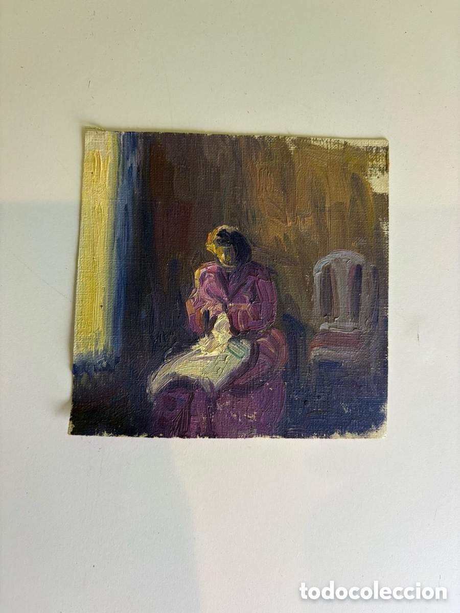 Arte: Arturo Mart&iacute;nez Cabezas peque&ntilde;o &oacute;leo retrato femenino
