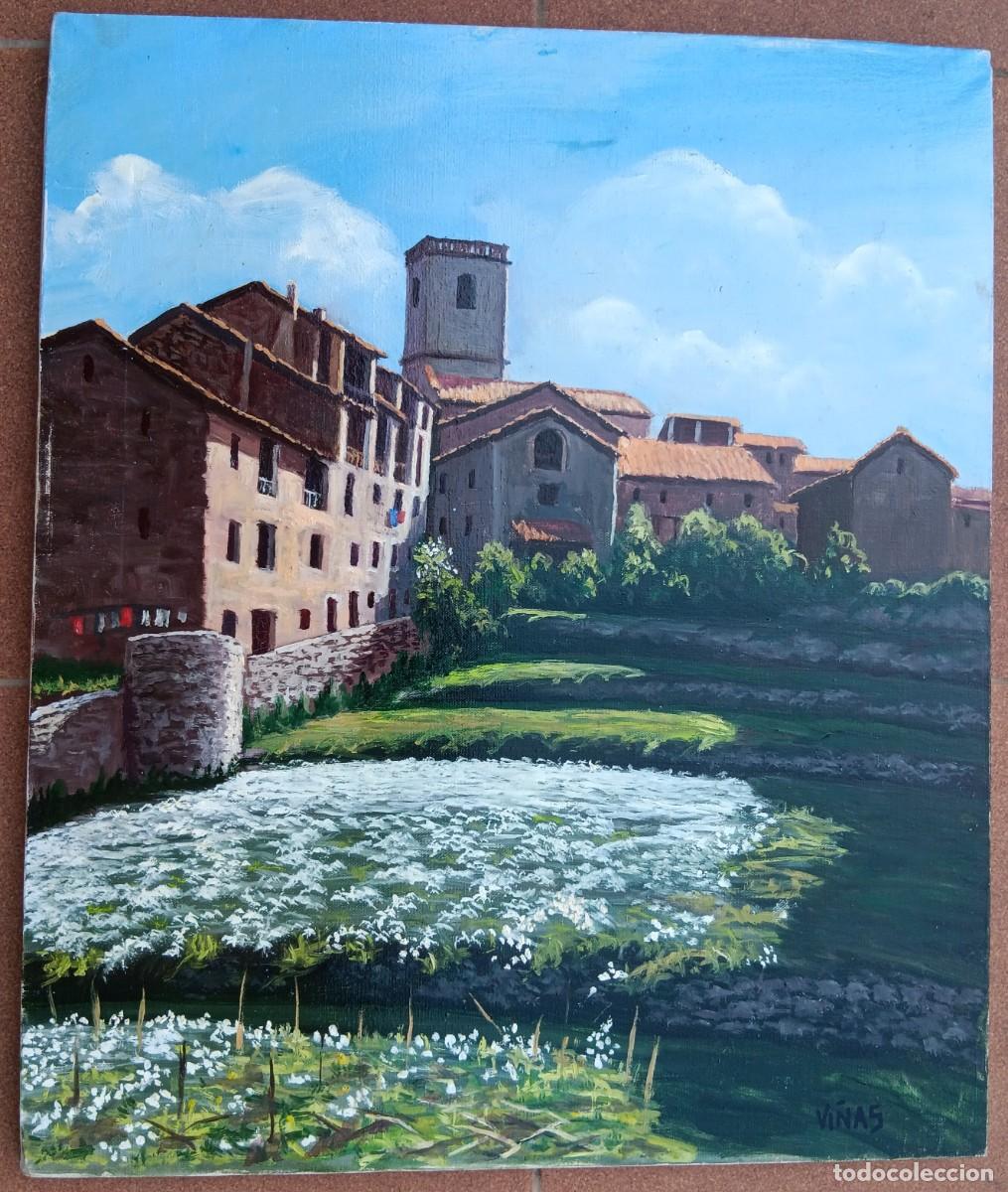 Arte: JOSEP VI&Ntilde;AS MONTBLANCH, BERGA (BARCELONA) 1924-2012. VI&Ntilde;AS DEL LLAD&Oacute;. &Oacute;LEO SOBRE TELA. ALPENS.