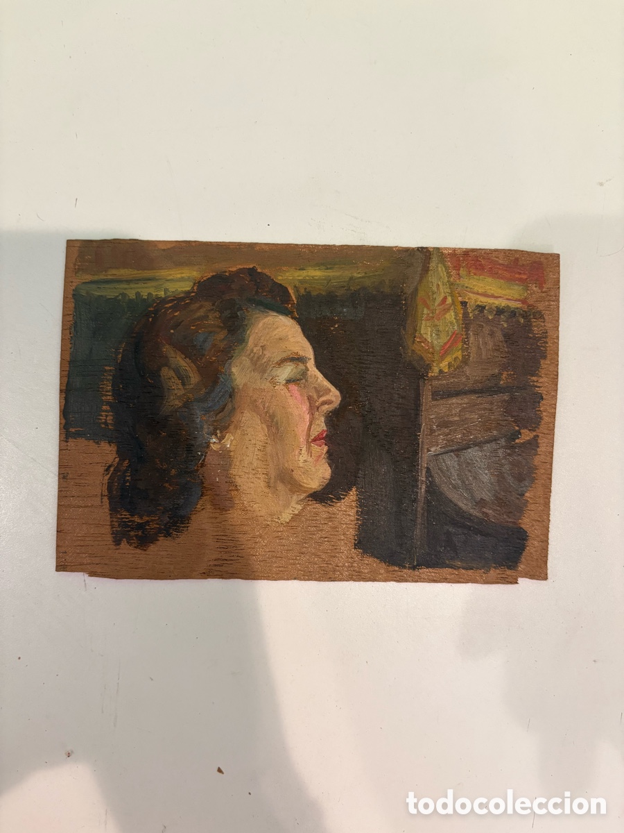 Arte: Arturo Mart&iacute;nez Cabezas (1899) &ndash; Estudio de retrato femenino. &Oacute;leo sobre tabla.