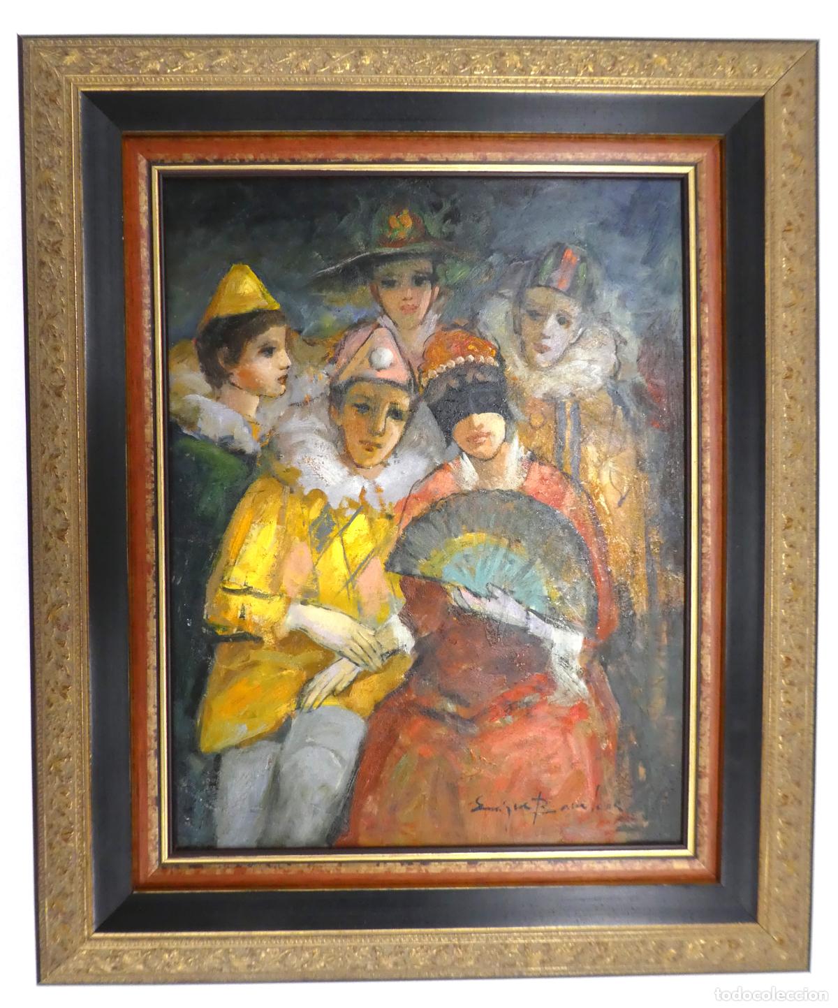 Arte: Bonito oleo con marco del pintor Enrique Barcelona ,con certificado y libro, mide 35X27 cm del 2006