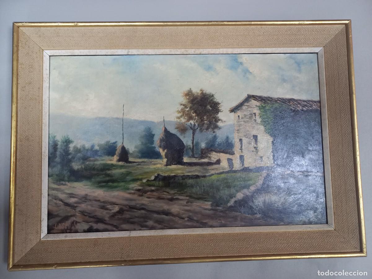 Arte: CASELLAS. 1965. PALLERS. &Oacute;LEO SOBRE TABLA. 38x60cm. CON MARCO: 50x72 cm
