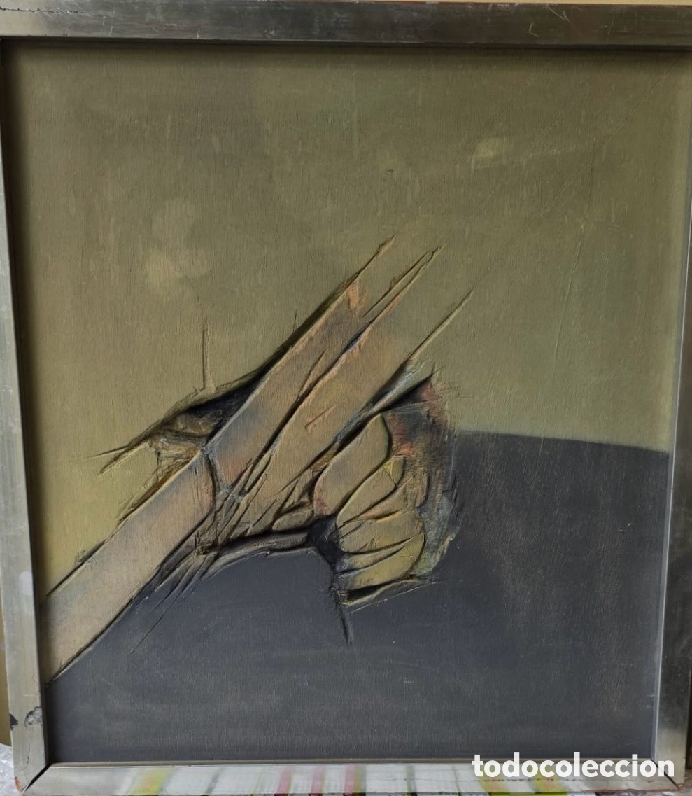 Arte: Francisco Farreras. Grupo el Paso. Expresionismo abstracto. Mat&eacute;rico. &Oacute;leo.