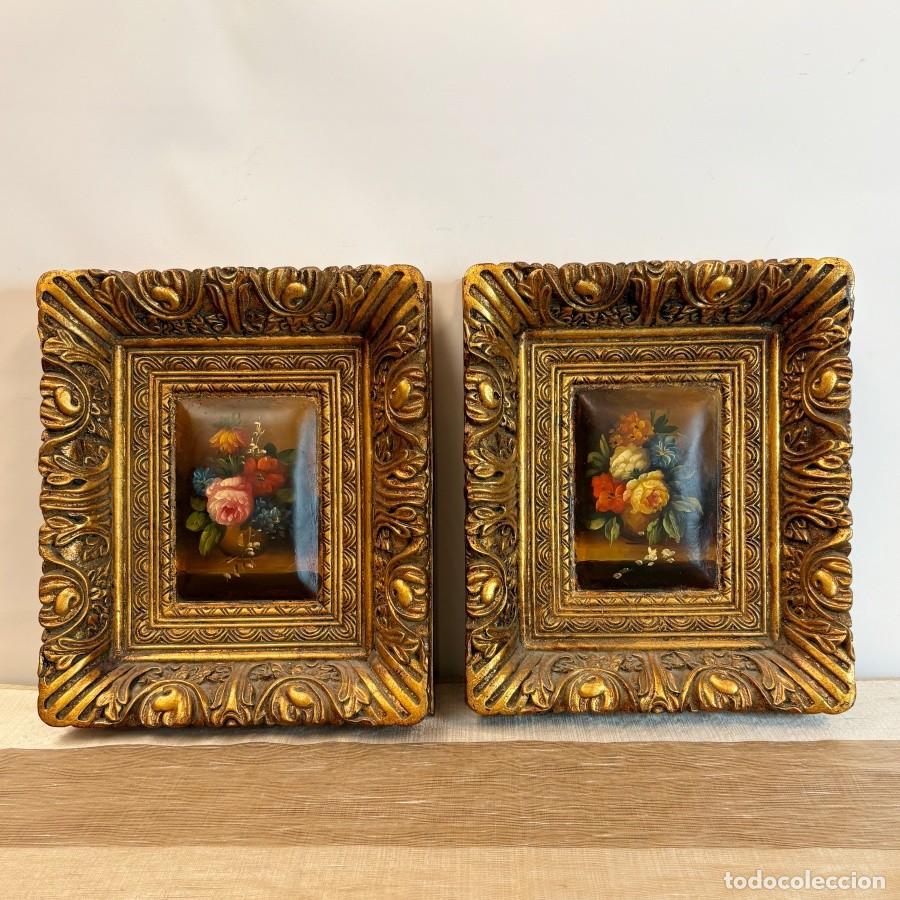 Arte: Pareja Cuadros Flores