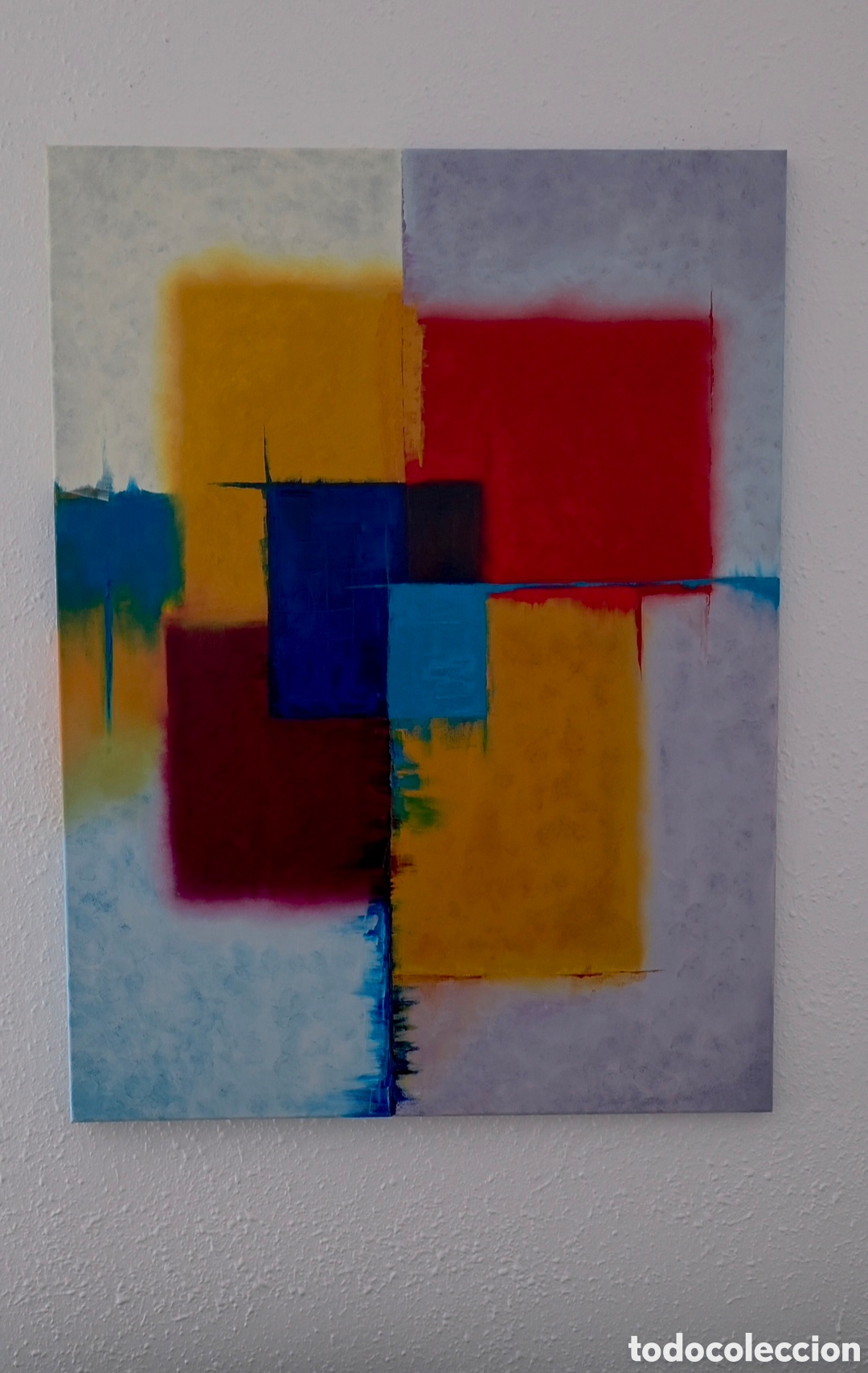 Arte: GEOMETRIA EMOCIONAL &Oacute;leo sobre tela lienzo 60x80