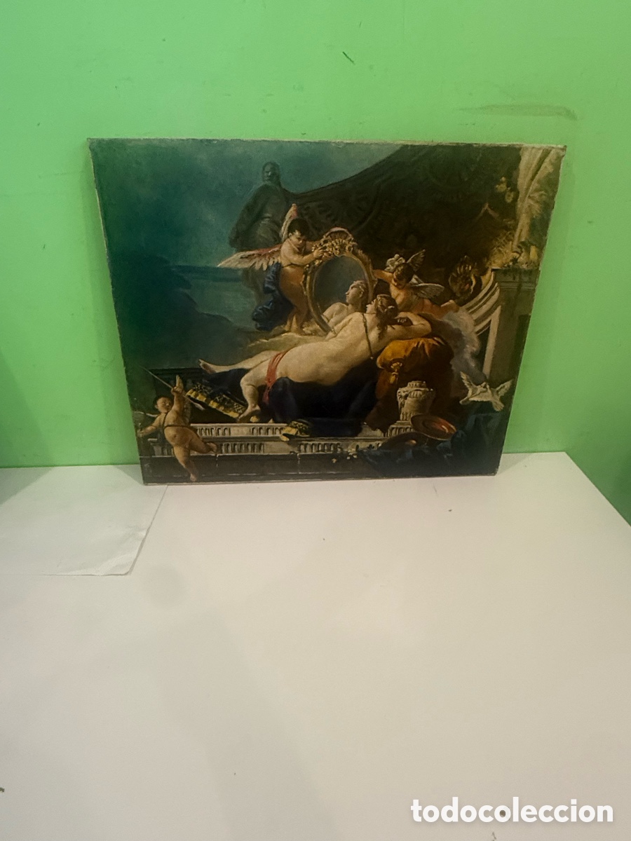Kunst: Antiguo &oacute;leo sobre lienzo &ndash; Copia de &ldquo;Venus con un espejo&rdquo; de Giovanni Battista Tiepolo (46 &times; 56 cm)