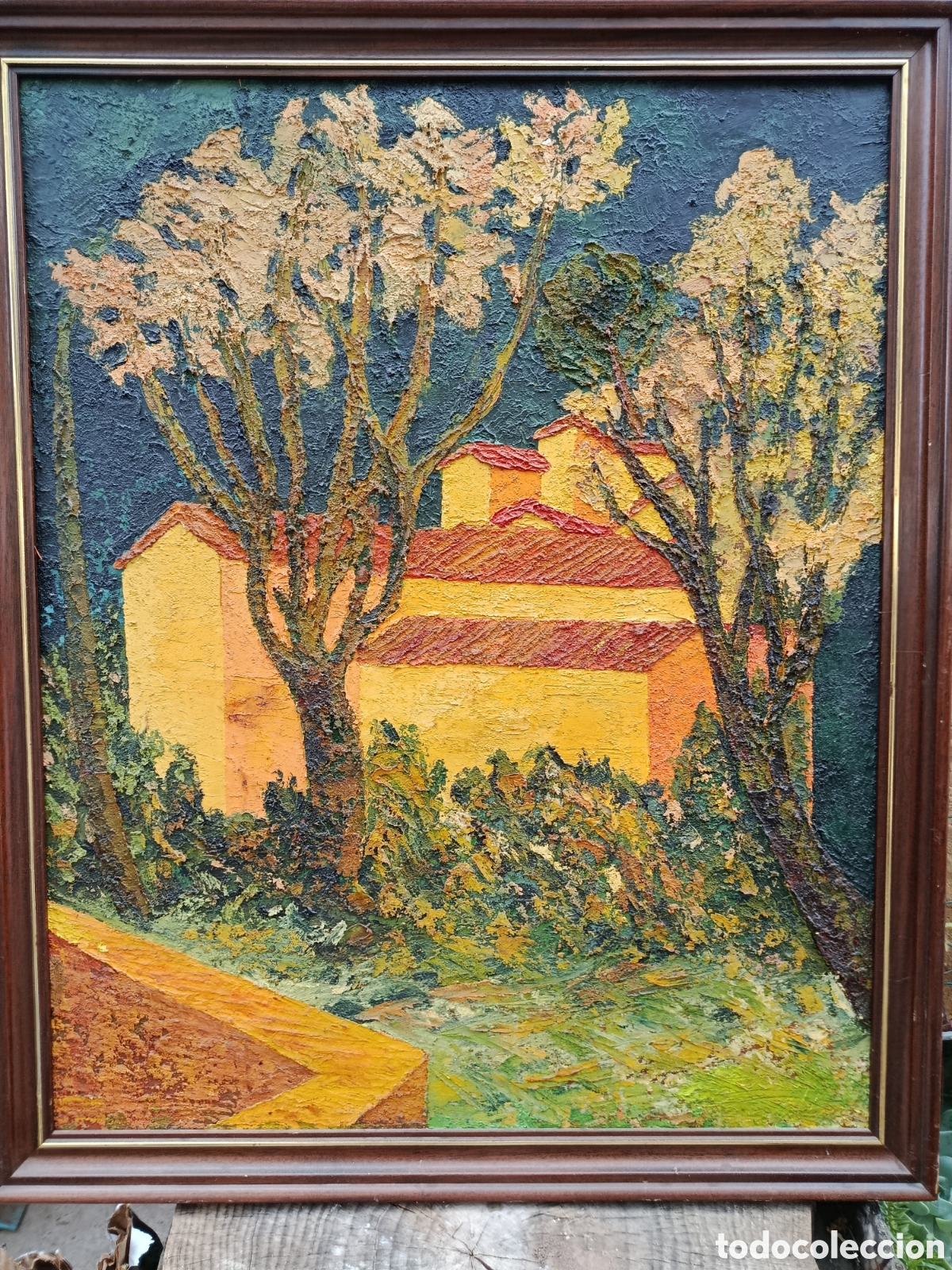 Arte: Cuadro al oleo de 1982 creado por artisa catalan