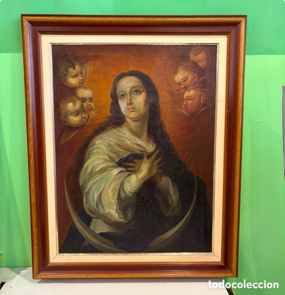 Arte: &Oacute;leo sobre lienzo firmado &ndash; Inmaculada Concepci&oacute;n &ndash; Obra a estudiar, siglo XIX
