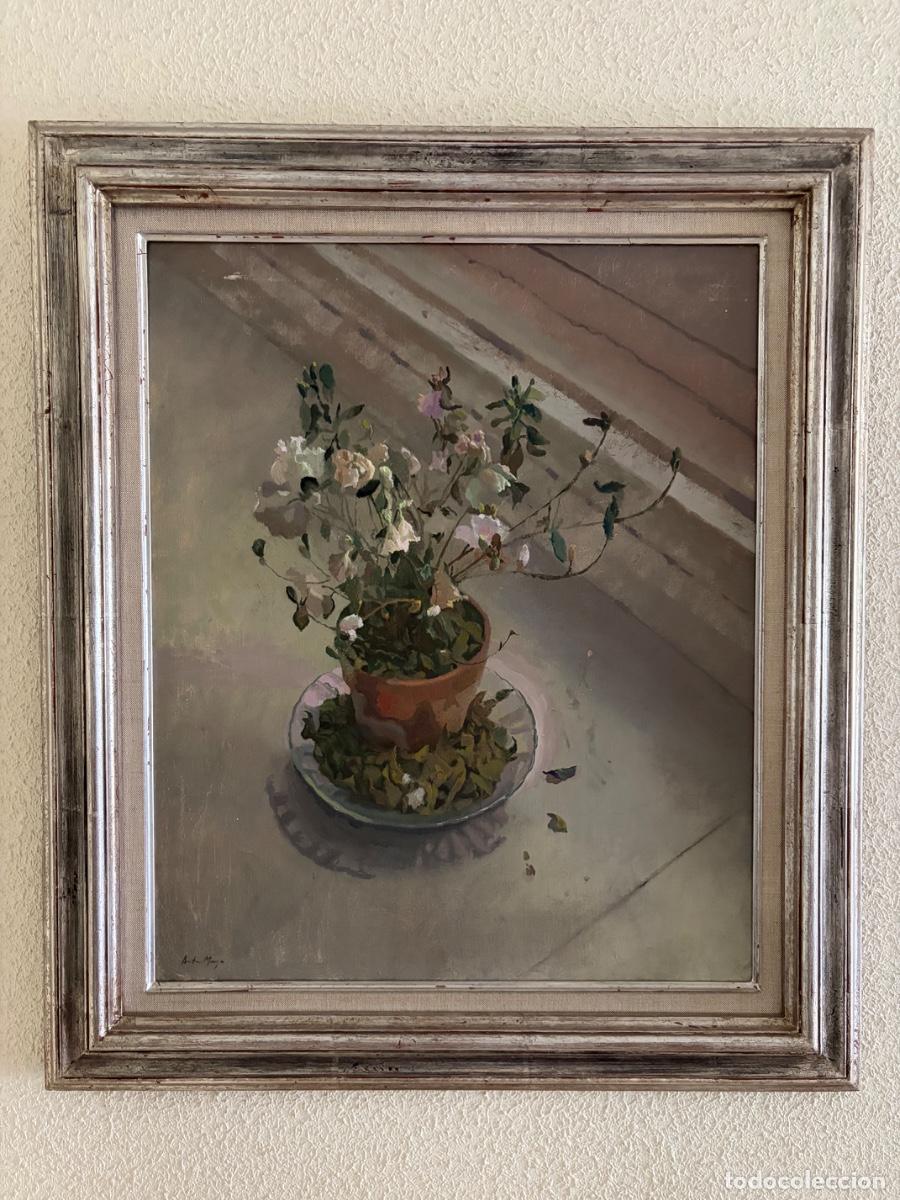 Arte: &Oacute;leo sobre lienzo &ndash; Arturo Mu&ntilde;oz &ndash; Bodeg&oacute;n de rosas
