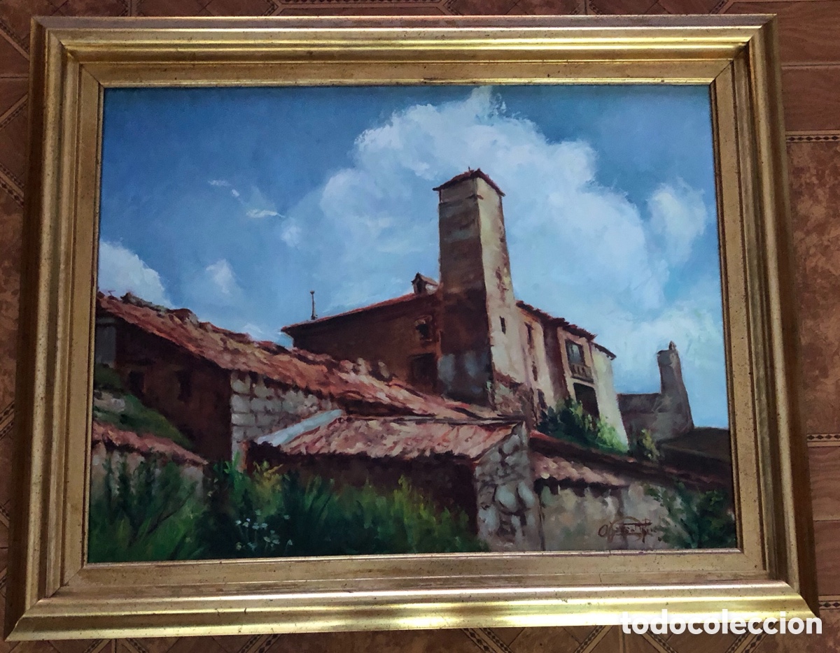 Arte: Oleo sobre lienzo. ; paisaje rural