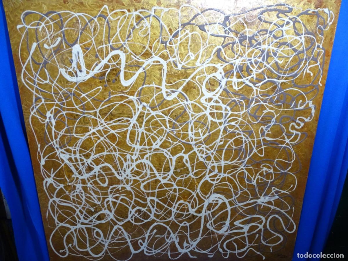 Arte: GRAN TECNICA MIXTA SOBRE LIENZO CRISTINA AUDET. HOMENAJE A JACKSON POLLOCK I