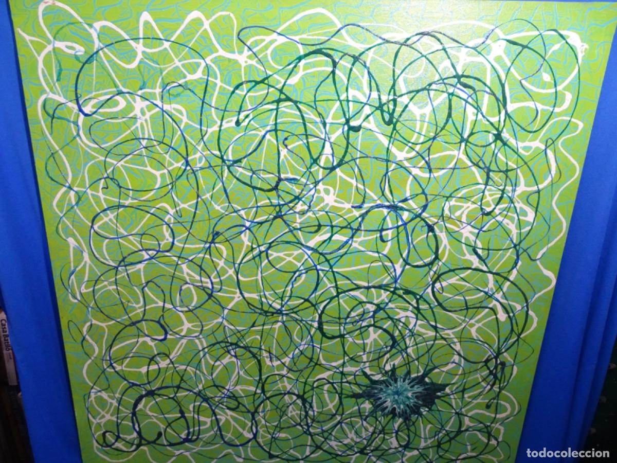 Arte: GRAN TECNICA MIXTA SOBRE LIENZO CRISTINA AUDET. HOMENAJE A JACKSON POLLOCK II