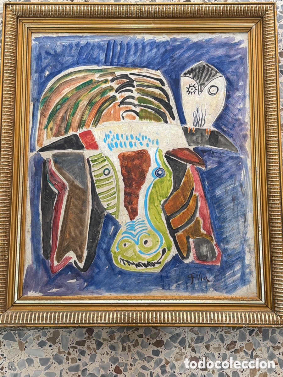 Arte: FILLA. &ldquo;Toro&rdquo;. &Oacute;leo sobre tablero.