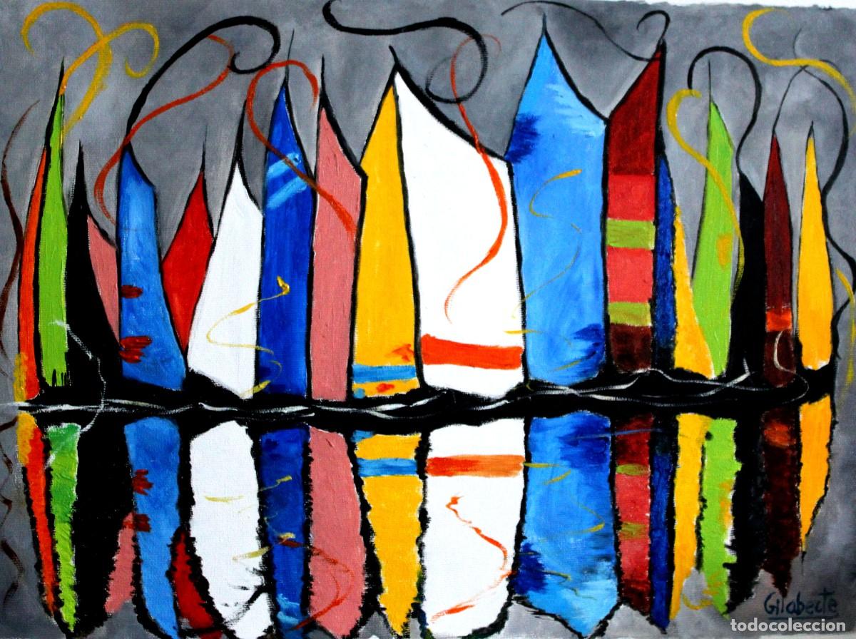 Arte: Veleros en colores obra de Mercedes Gilaberte
