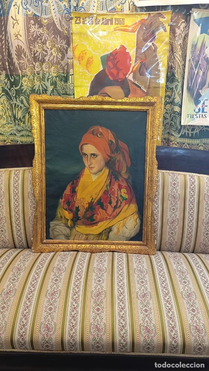 Arte: &Oacute;leo antiguo Joven Gallega estilo Sotomayor