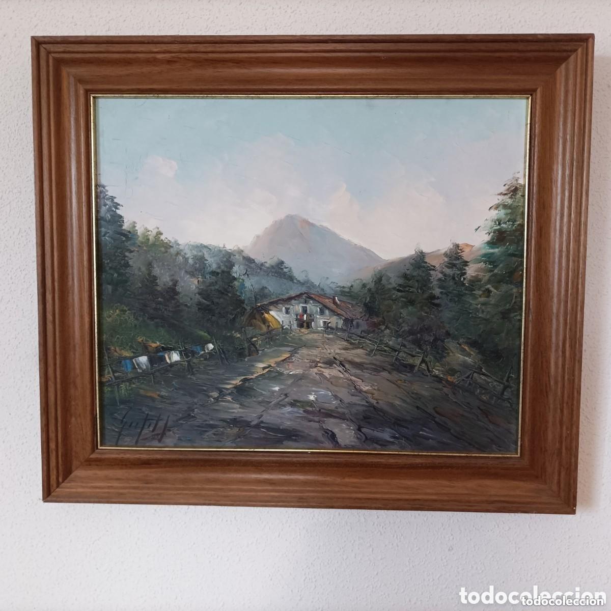 Arte: Precioso &Oacute;leo sobre lienzo Caser&iacute;o l Duranguesado