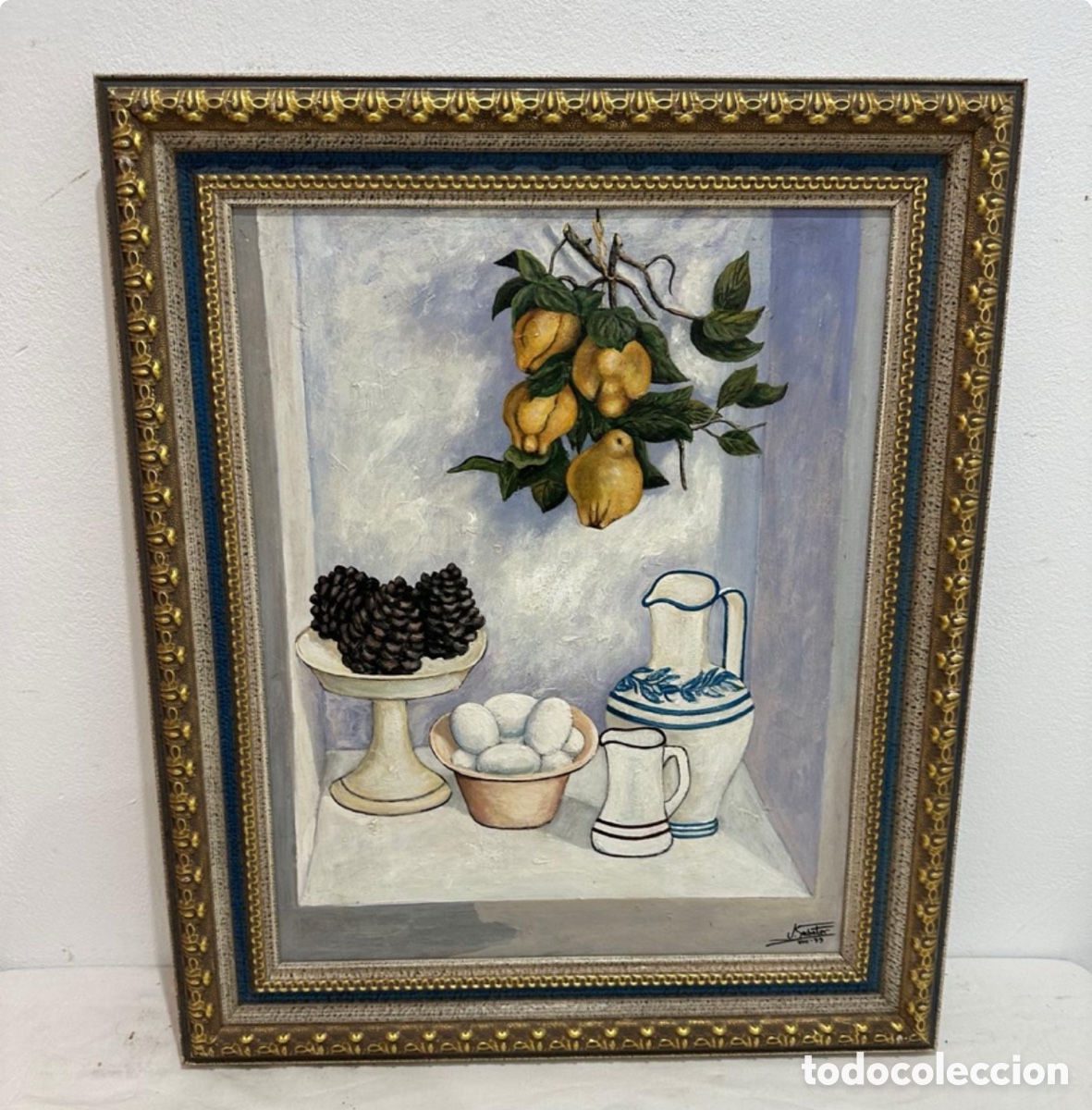 Arte: J.Sabater (1999) &ndash; &ldquo;Bodeg&oacute;n gris&rdquo; &ndash; Copia de Jos&eacute; Hern&aacute;ndez Quero (1930) &ndash; &Oacute;leo sobre lienzo