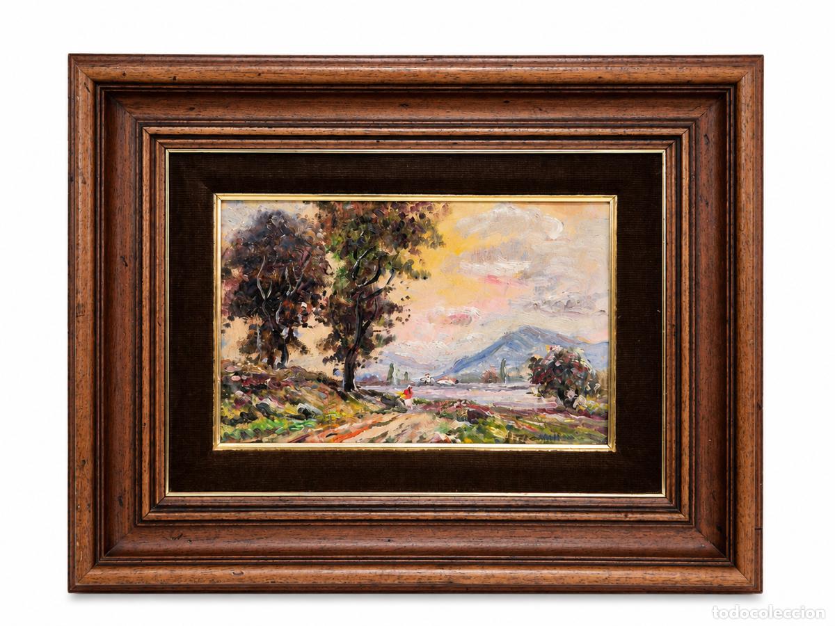 Arte: Joaquim Marsillach i Codony (Olot,1905 &ndash; 1986) - Paisaje - &Oacute;leo sobre Tela