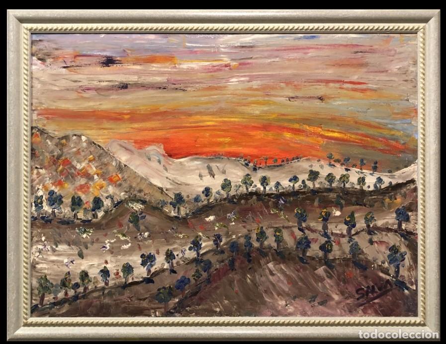Arte: ESCUELA EUROPEA S. XX - MAGN&Iacute;FICO ATARDECER ANDALUZ