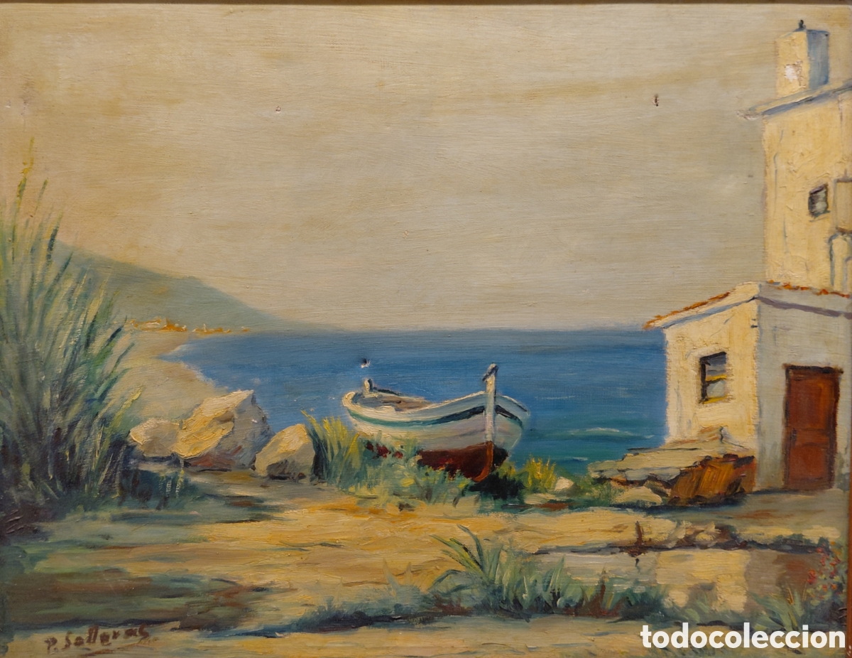 Arte: Pere Salleras Blay (1916-1980). &rdquo;Vilasar de Mar&rdquo;, &oacute;leo sobre lienzo.